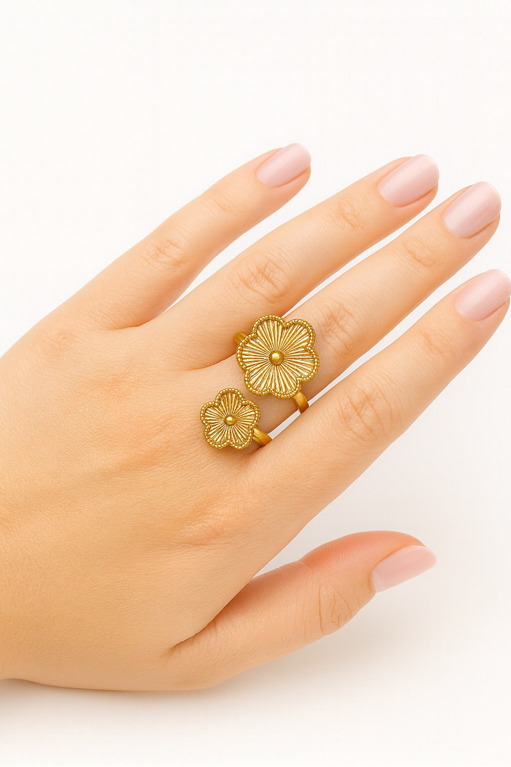 Flower Double Ring