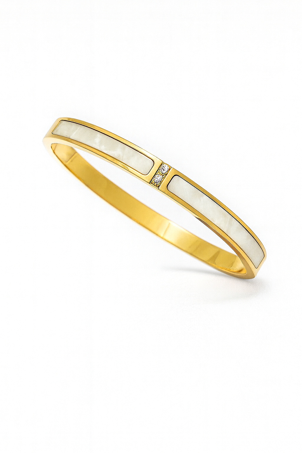 Pulsera dorada perlada