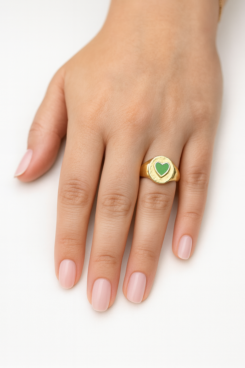 Green Heart Ring